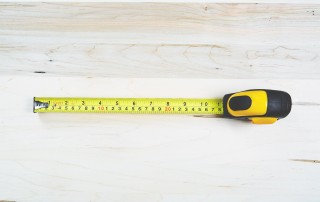 a measuring tape used for a pre-listing home inspection