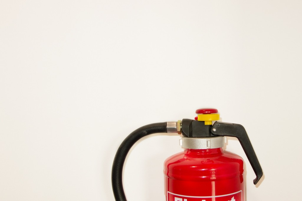fire extinguisher in a house